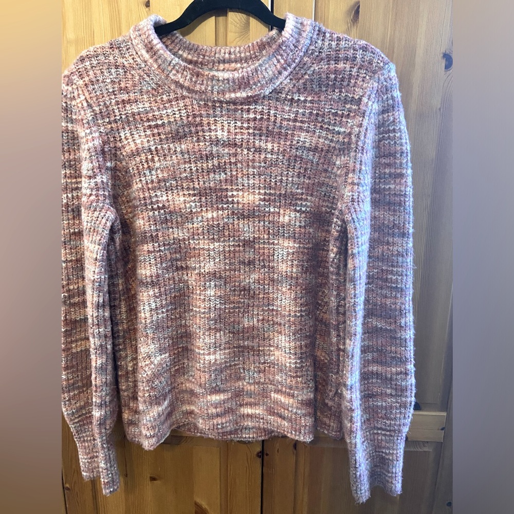 Pink Marbled sweater. Size M